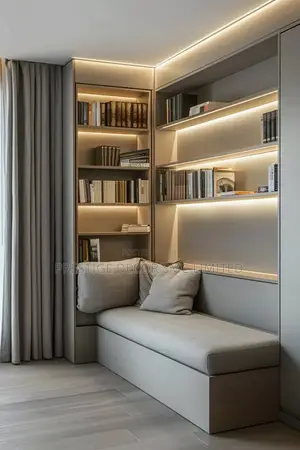 Golden Modern Shelves. 