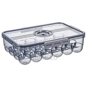 24 Grids Stackable Clear Egg Storage Box Transparent