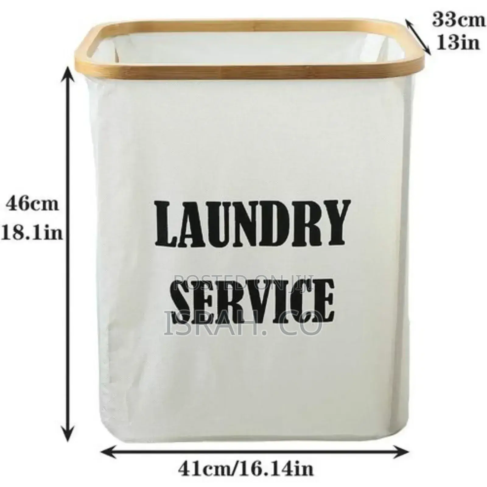 1 Piece Large Foldable Sturdy Bamboo Laundry Hamper