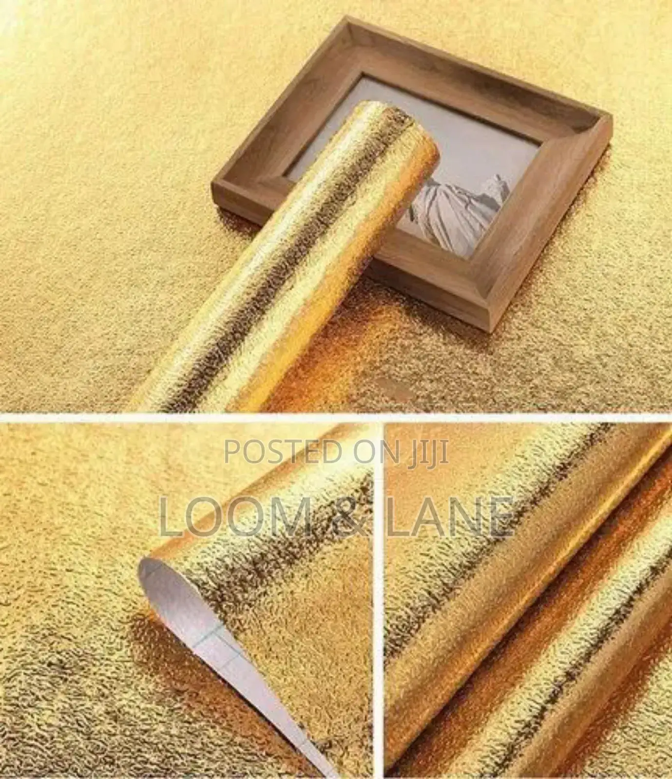 Golden Foil Kitchen Wallpaper Sticker