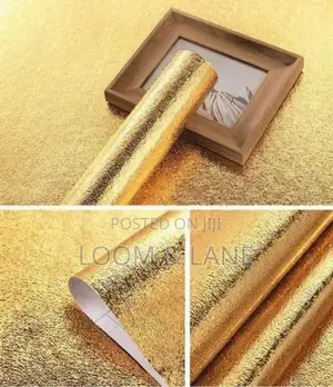 Golden Foil Kitchen Wallpaper Sticker