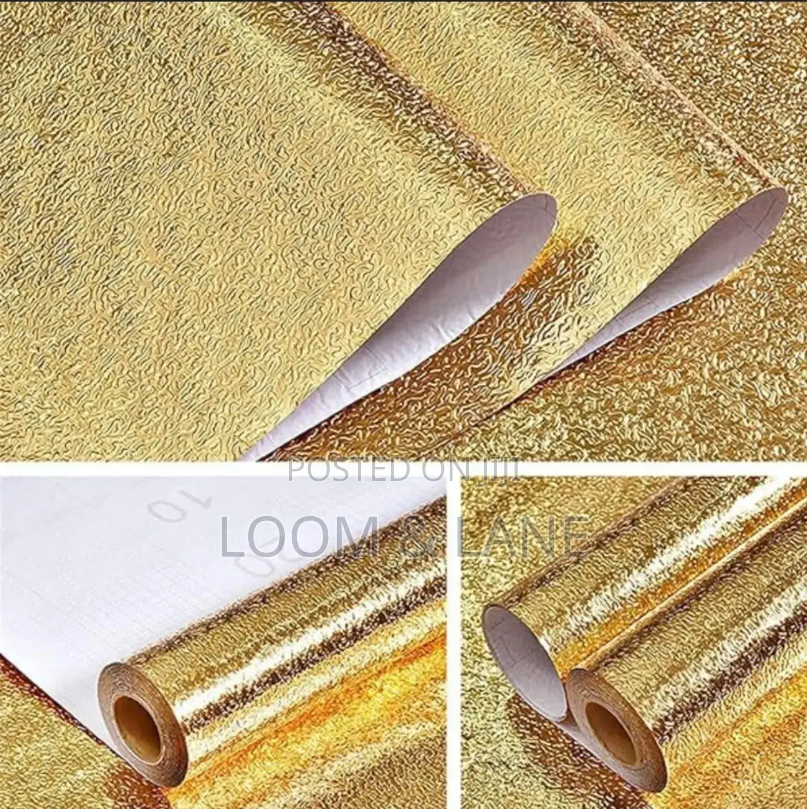 Golden Foil Kitchen Wallpaper Sticker
