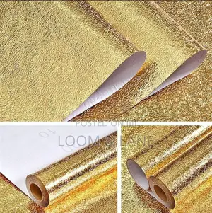 Golden Foil Kitchen Wallpaper Sticker