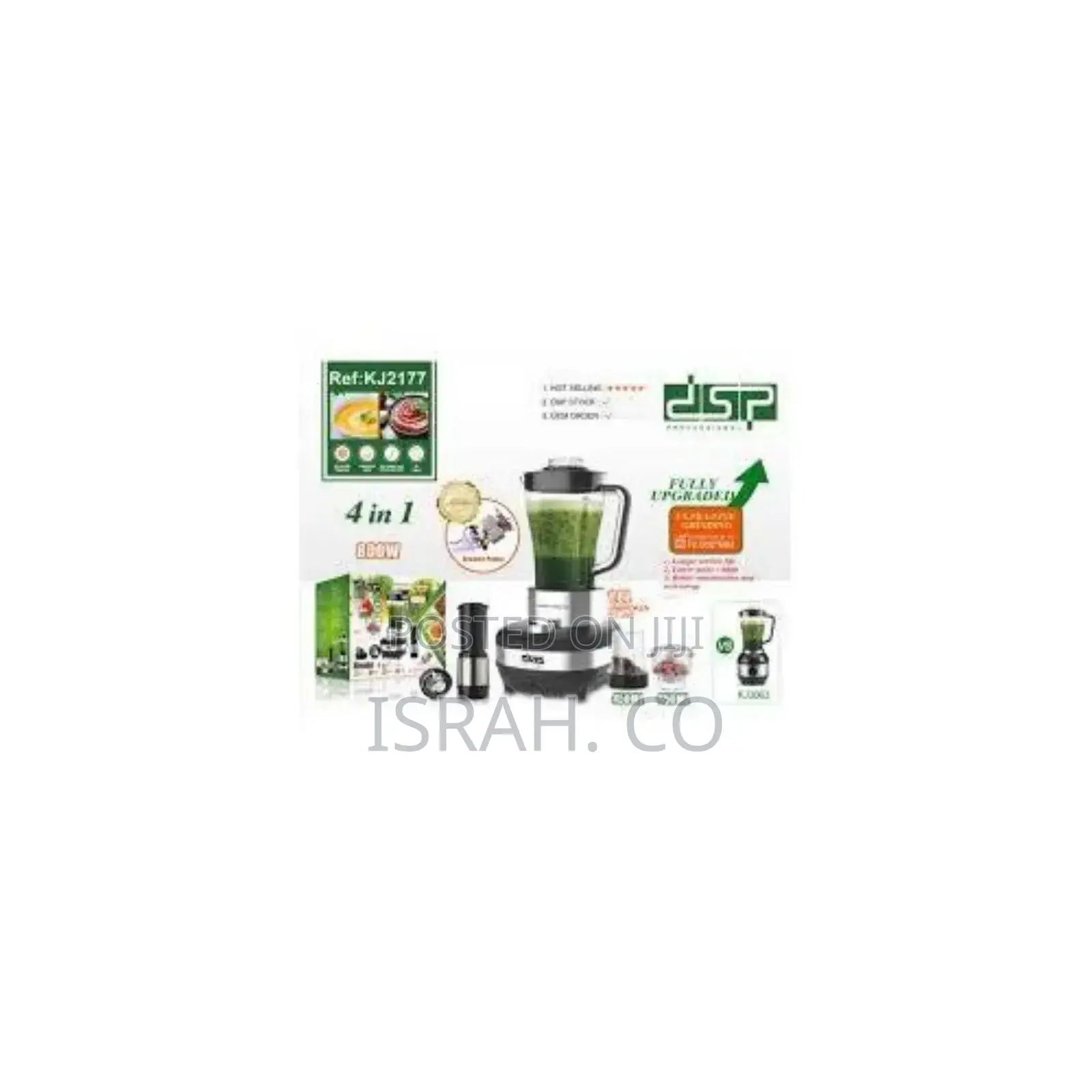 DSP 4-in-1 Unbreakable Jar Food Processor Chopper