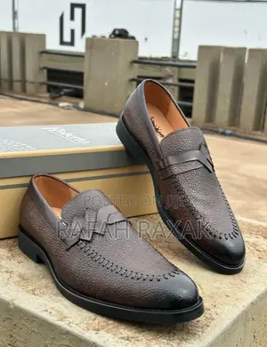 Original Dark Brown Leather Italian Gentle Ambrogio Loafers