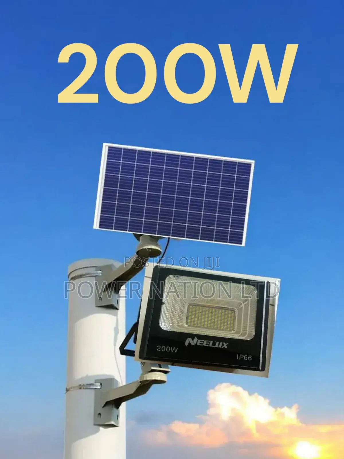 200w Solar Flood Light Neelux Brandest