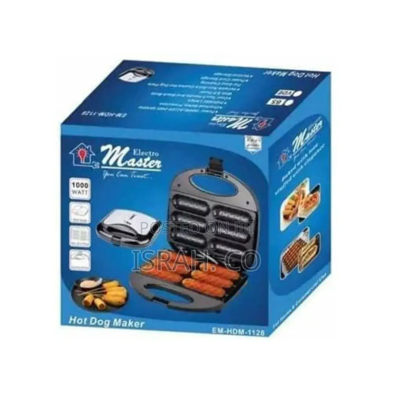 Electro Master 6 PCS Hot Dog Maker Grill Em-HDM-1128
