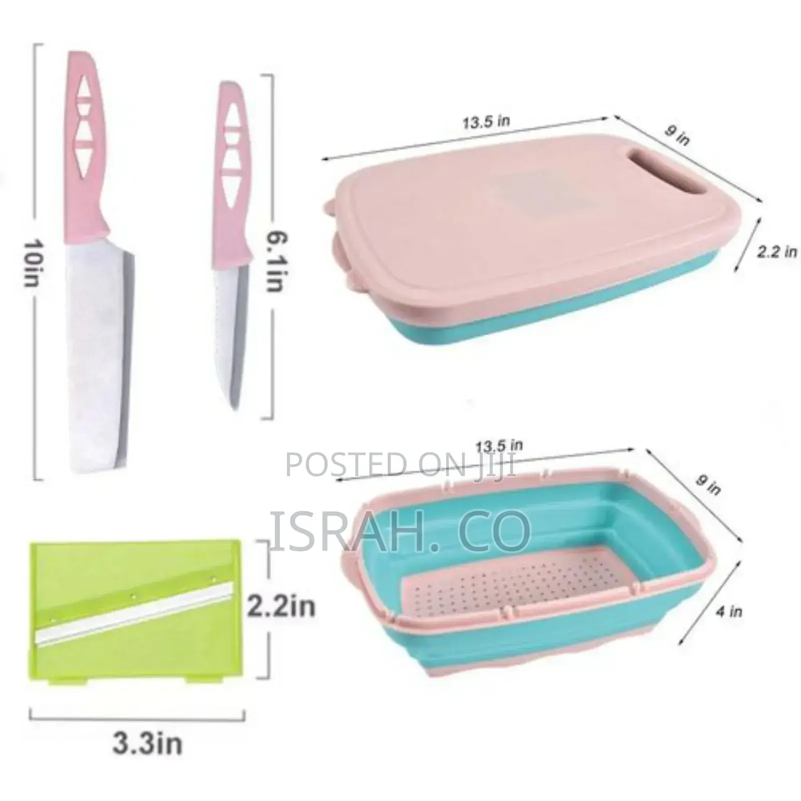Camping Cutting Board, 9-in-1 Multi Collapsible Cutting