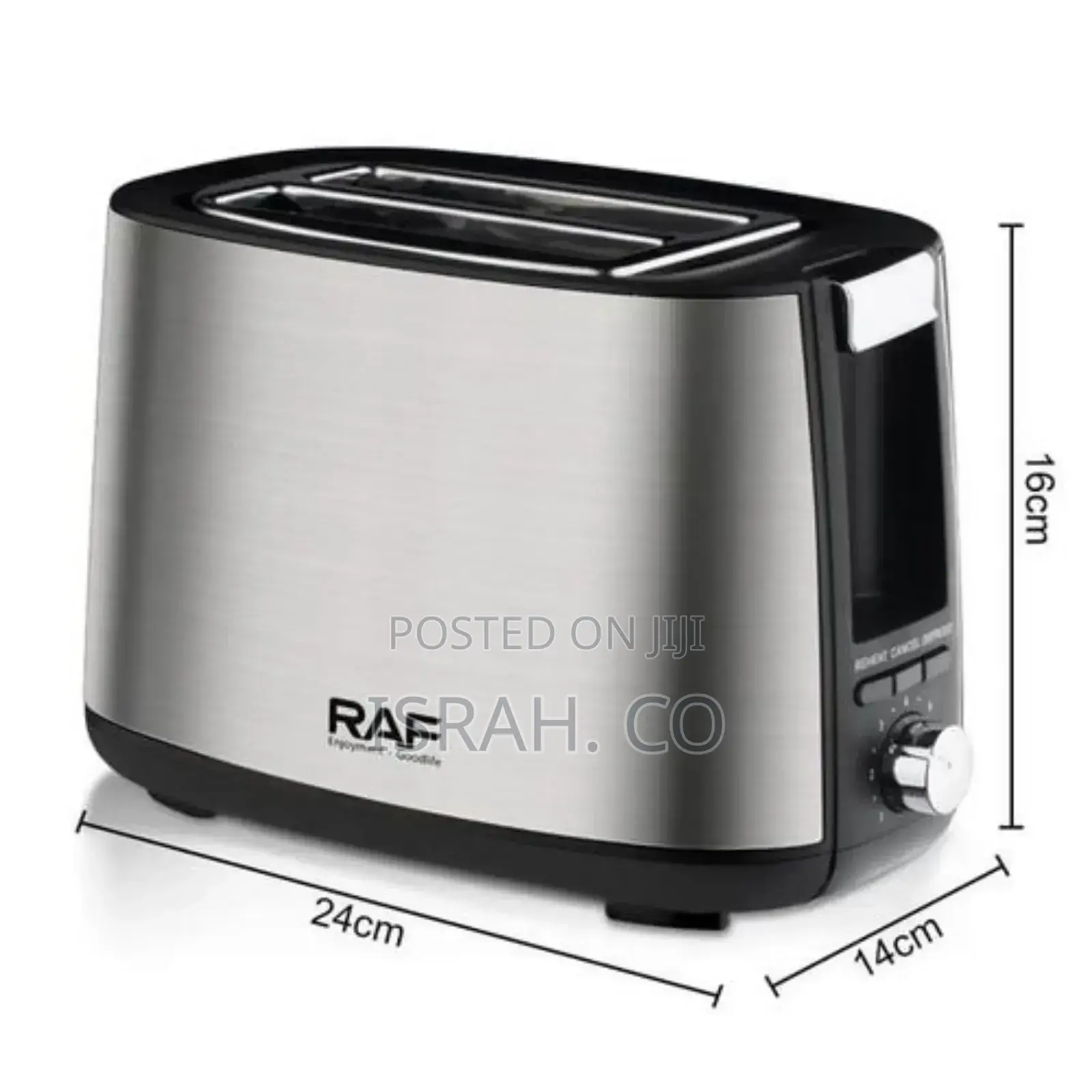 Raf Automatic Electric Bread Machine Sandwich 2 Slice