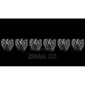 6 Piece Crystal Rum Whiskey Glasses Set Bar Glass