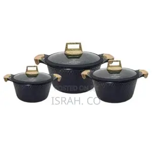 Life Smile 7 Pieces of Non Stick Kitchen Ceramic Pans
