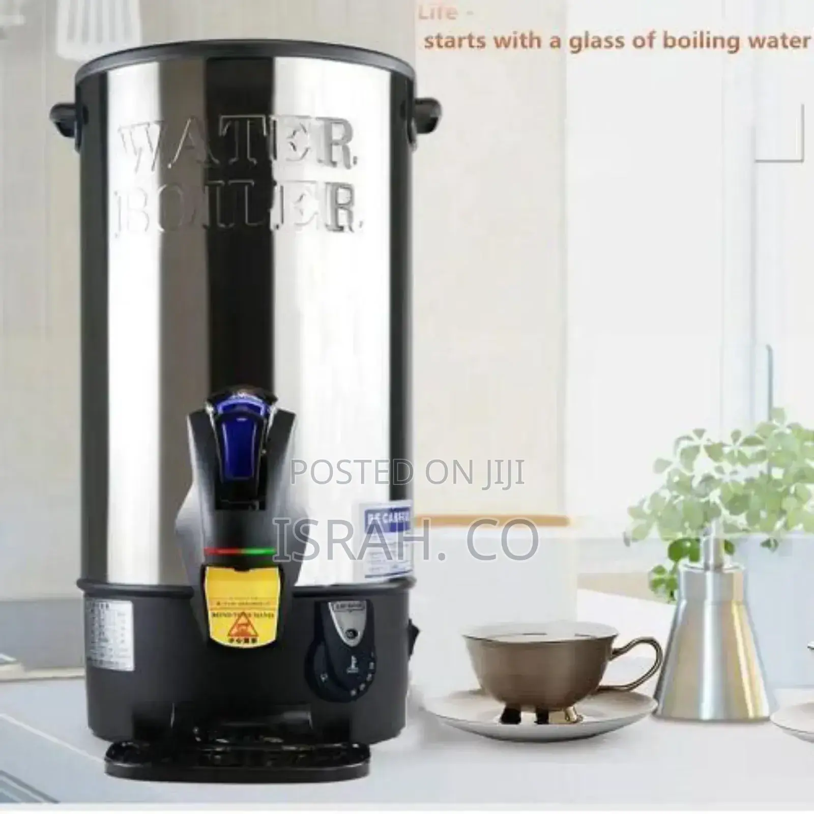30litre Commercial Hot Water Boiler Tea Urn Warmer- Black