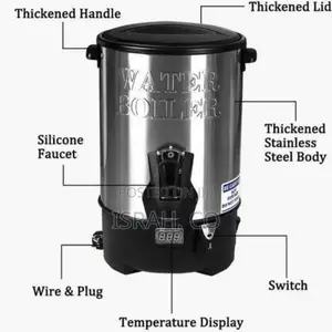 30litre Commercial Hot Water Boiler Tea Urn Warmer- Black