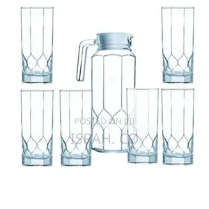 Luminarc 7 Piece Octime Diamond Drinkware Set Water Set