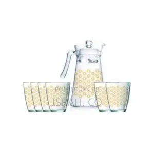 Luminarc 7 Pieces of Neo+Kone Golden Flower Maze Drink Set 6
