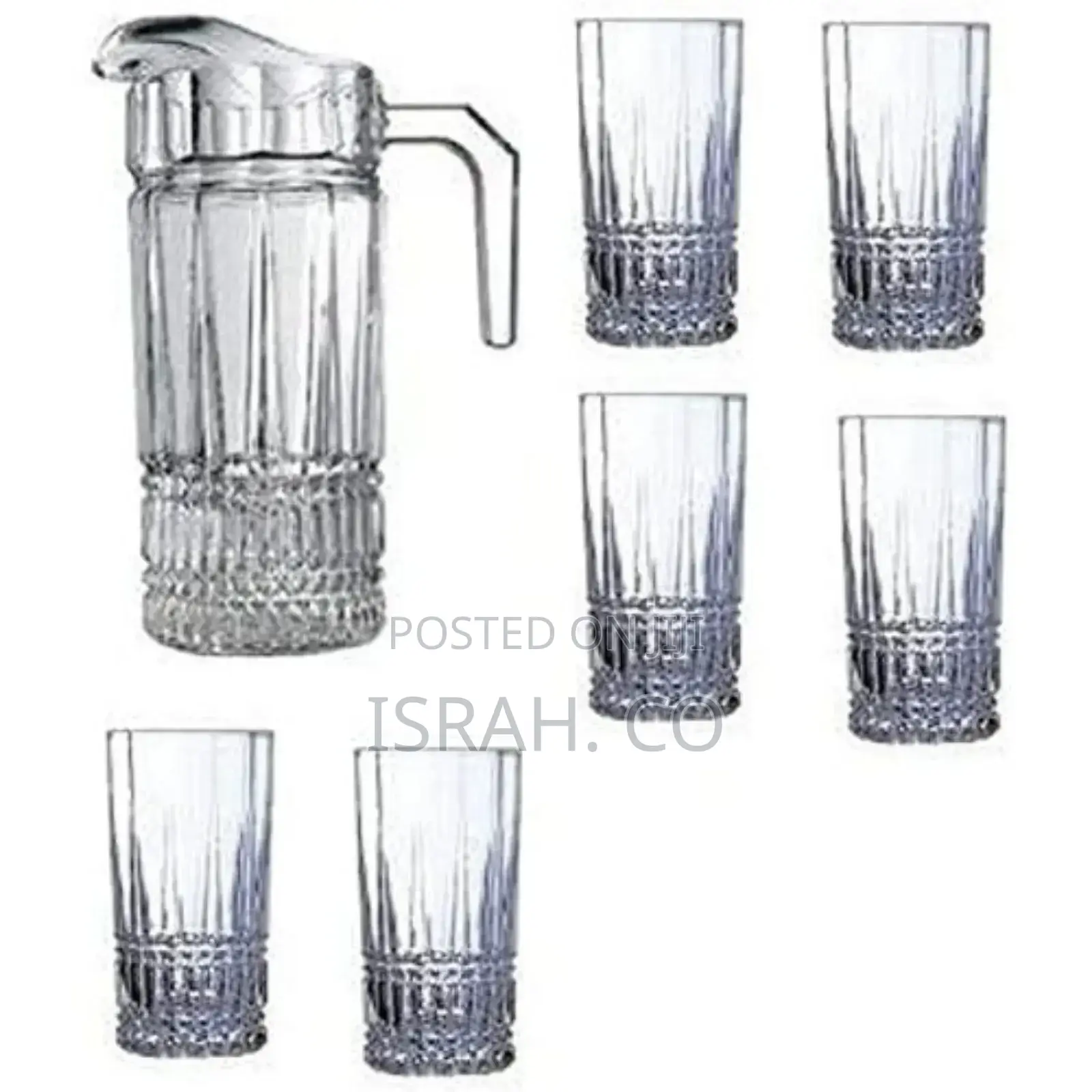 Luminarc Elysees 7 Pack Glassware Water Set With 6 Highball