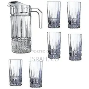 Luminarc Elysees 7 Pack Glassware Water Set With 6 Highball
