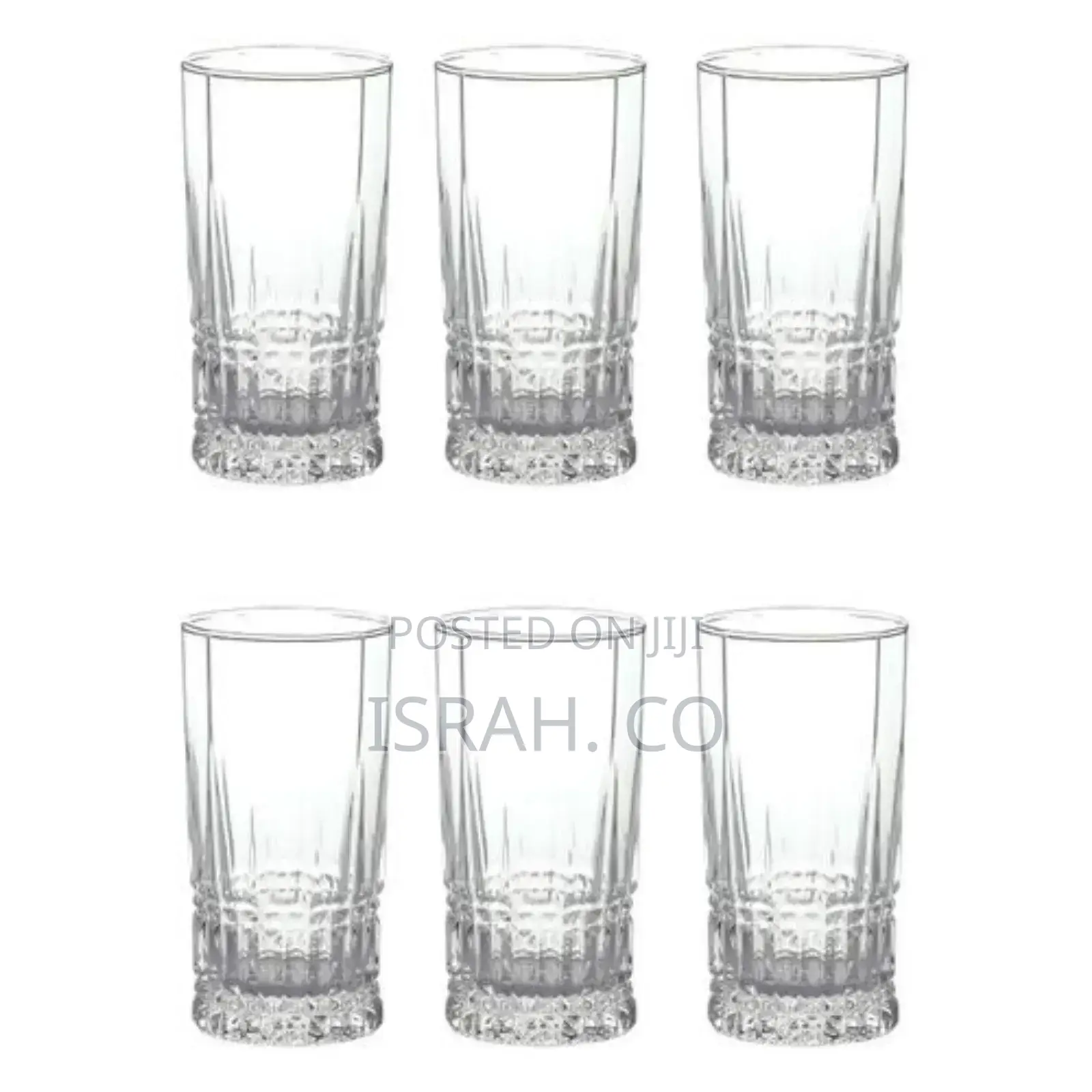 Luminarc Elysees 7 Pack Glassware Water Set With 6 Highball