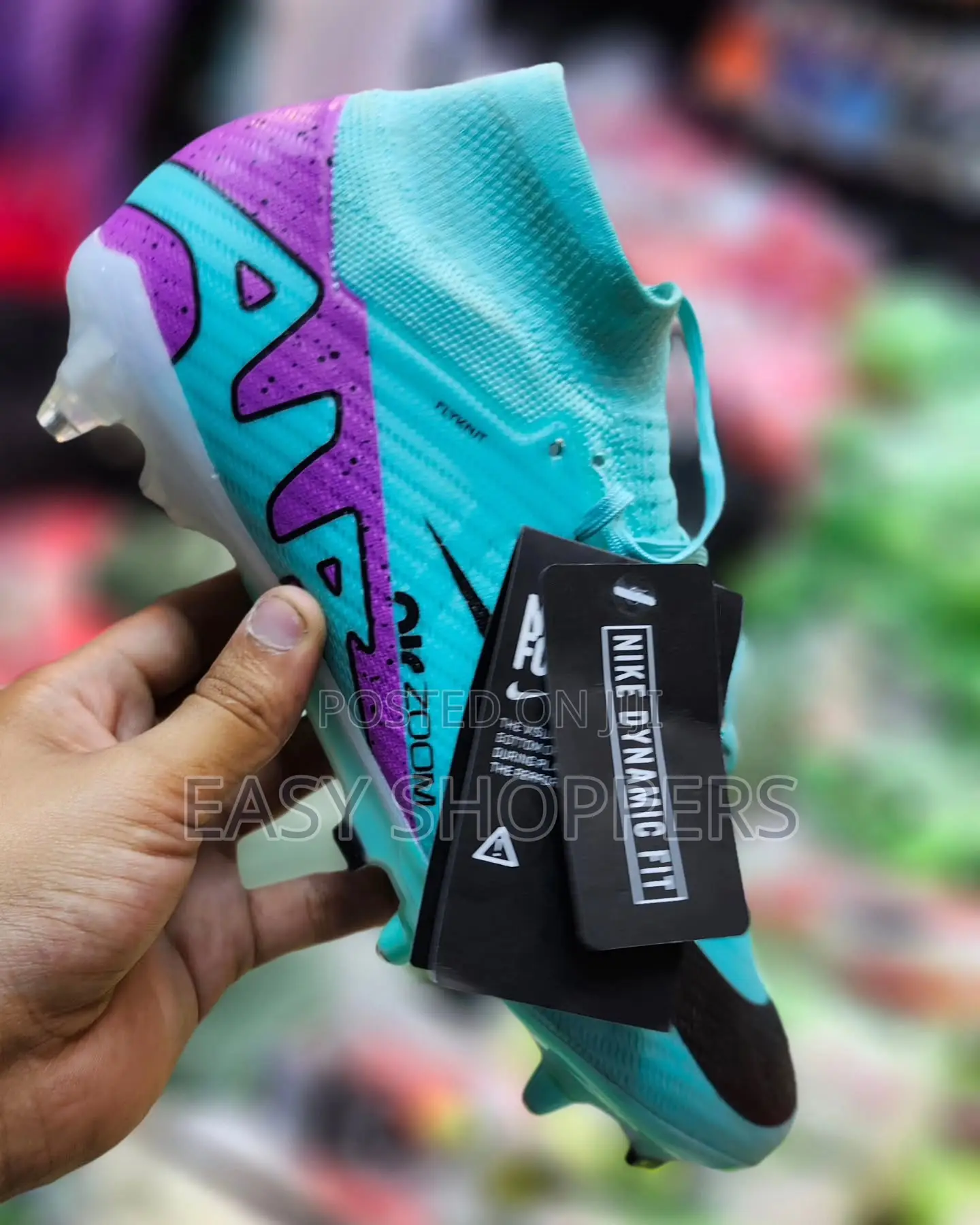 Nike Air Zoom Soccer Boot Sky Blue Colour