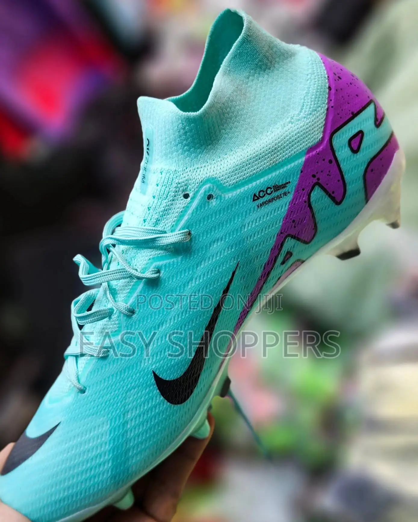 Nike Air Zoom Soccer Boot Sky Blue Colour