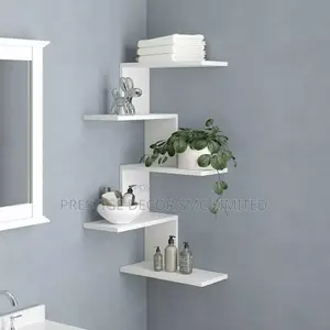 White Simple Shelf Decor