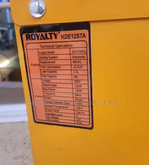 Silent Diesel Generator 13000 Watts
