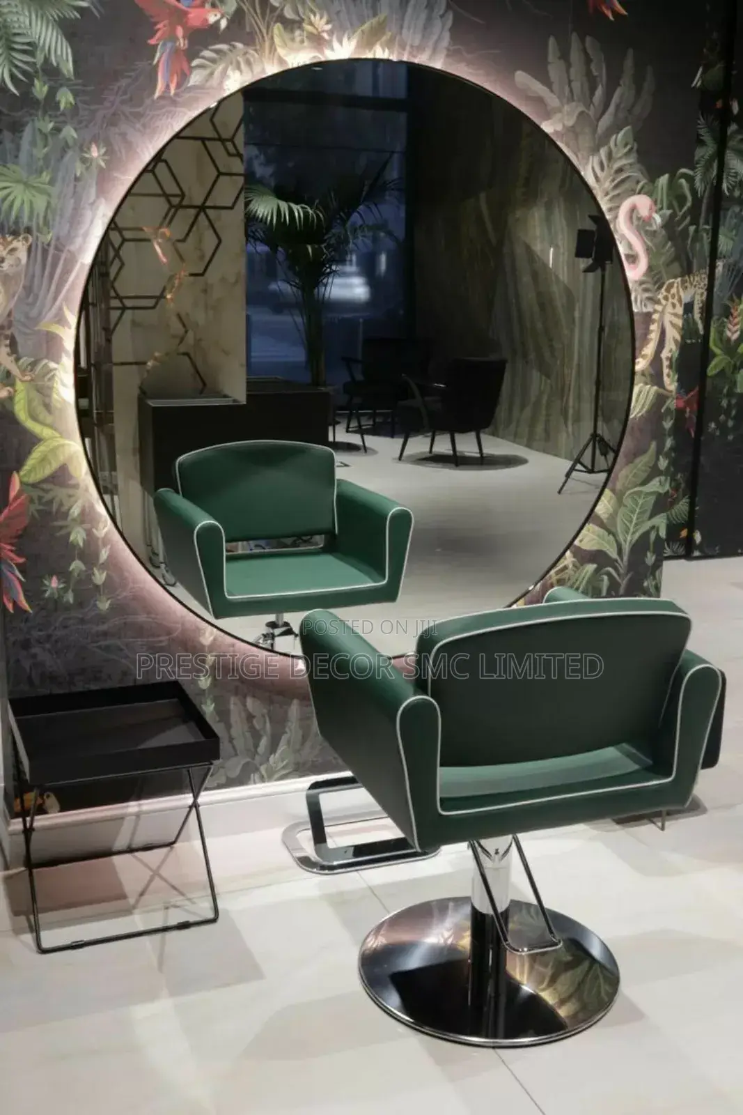 Cicular Saloon Mirrors.