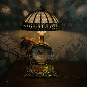 Classic Art Bedside Lamp With Alarm Clock