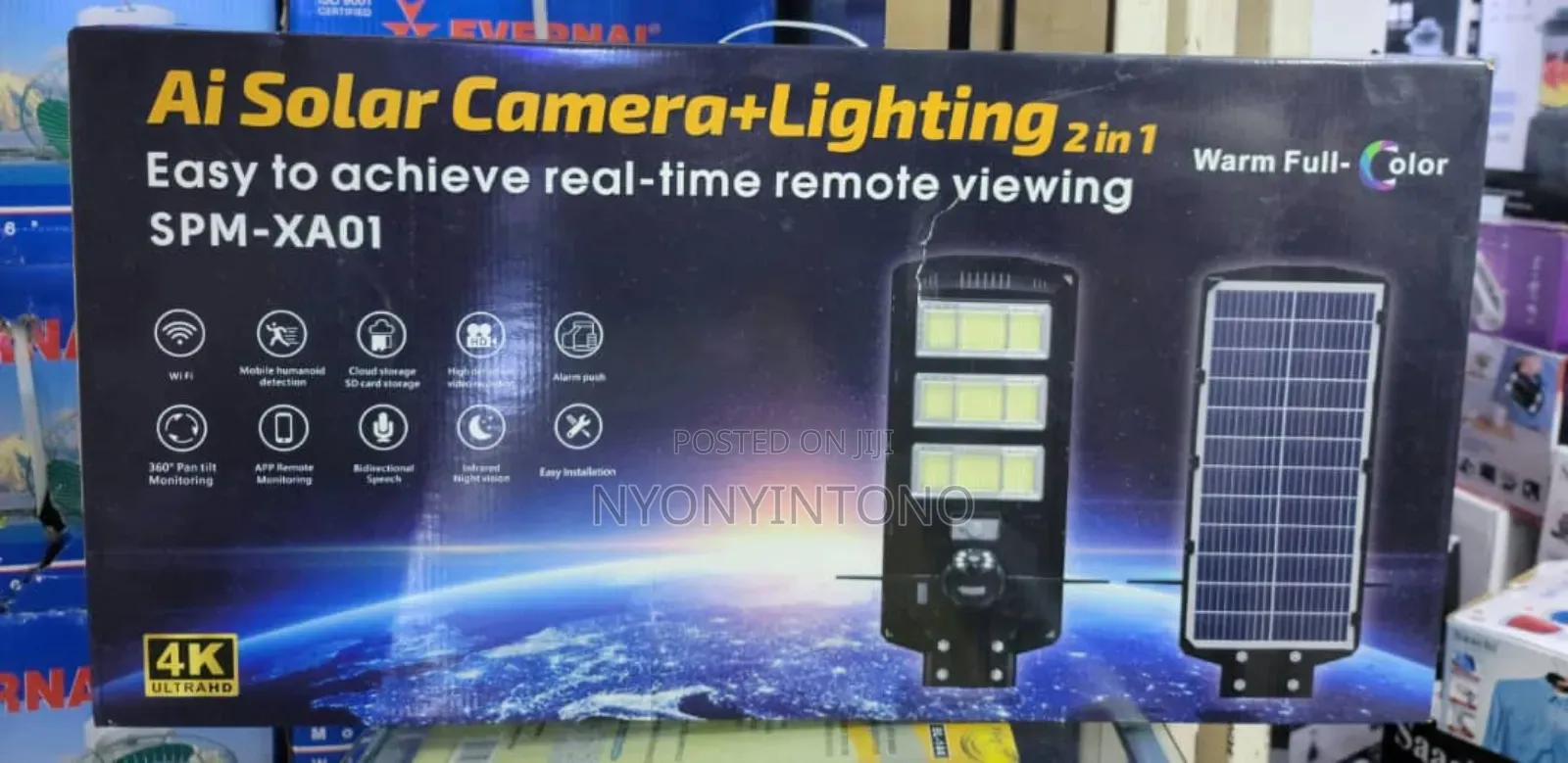2 in 1 Al Solar Wireless Camera Plus Lighting