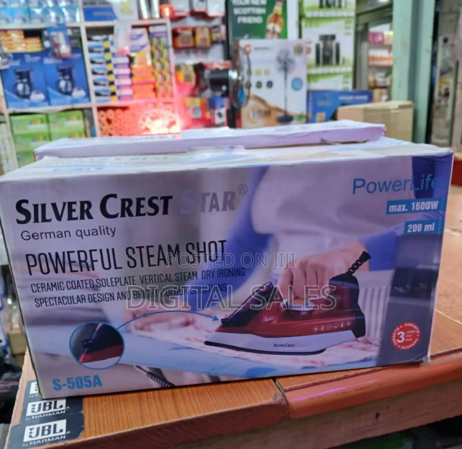 Steam Iron Silver Crest