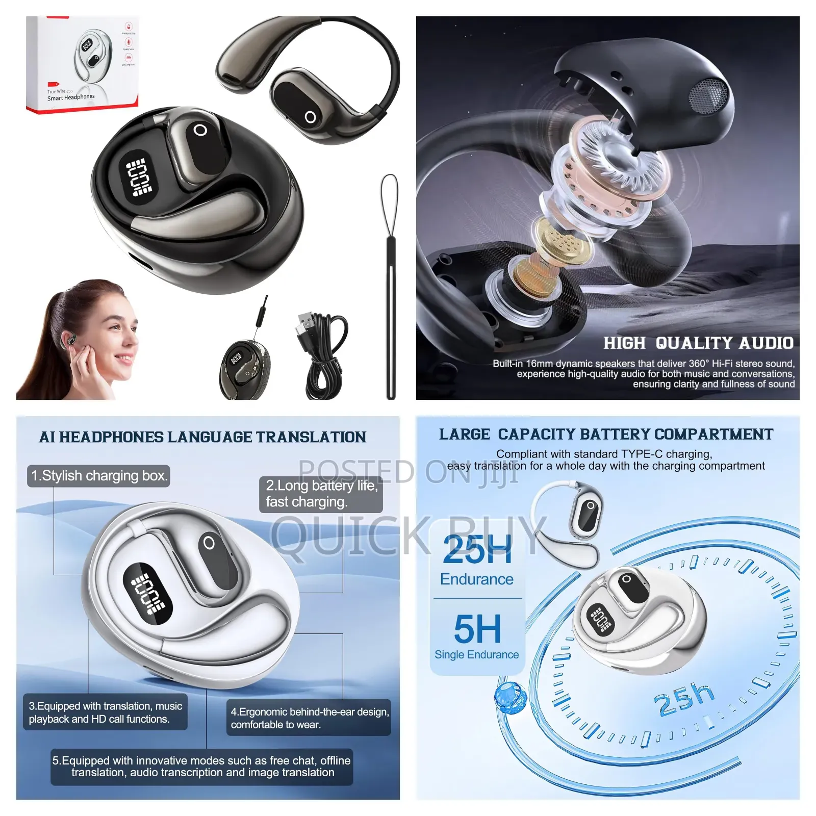 True Wireless Smart Headphones