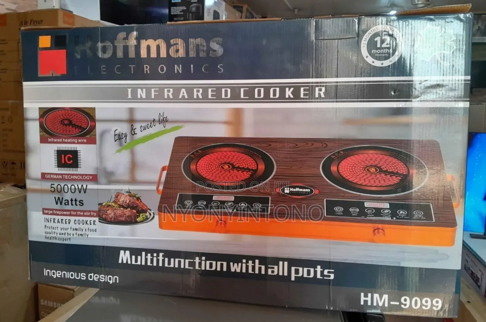 Hoffmans Double Digital Automatic Infrared Cooker