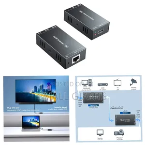 Hdmi Extender Up to 60m Over Cat5e/Cat6/Cat7 Ethernet Cables