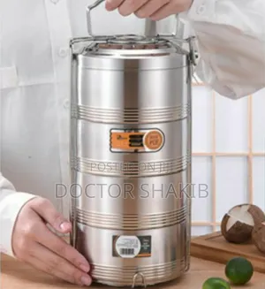 New Stainless Steel 4 Layer Food Container Carrier Lunch Box