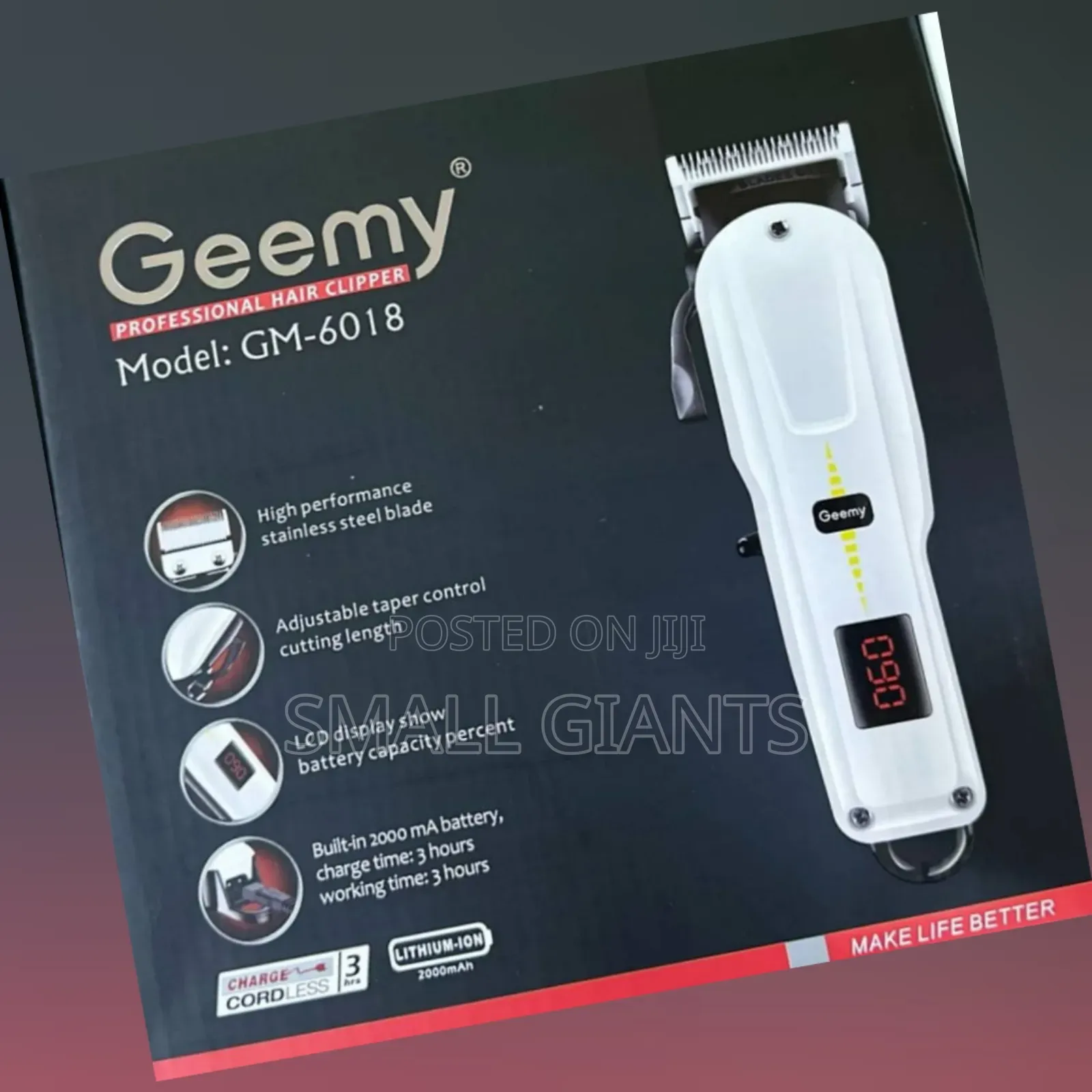 Geemy Professional Hair Clipper, Model Gm-6018