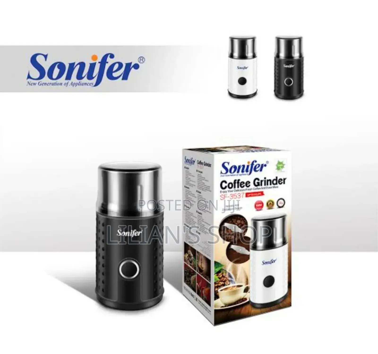 New Sonifer Stainless Steel Coffee Grinder