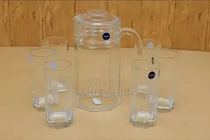 Luminarc 6 Pieces of Juice Glasses Cups and 1 Jar Water Set