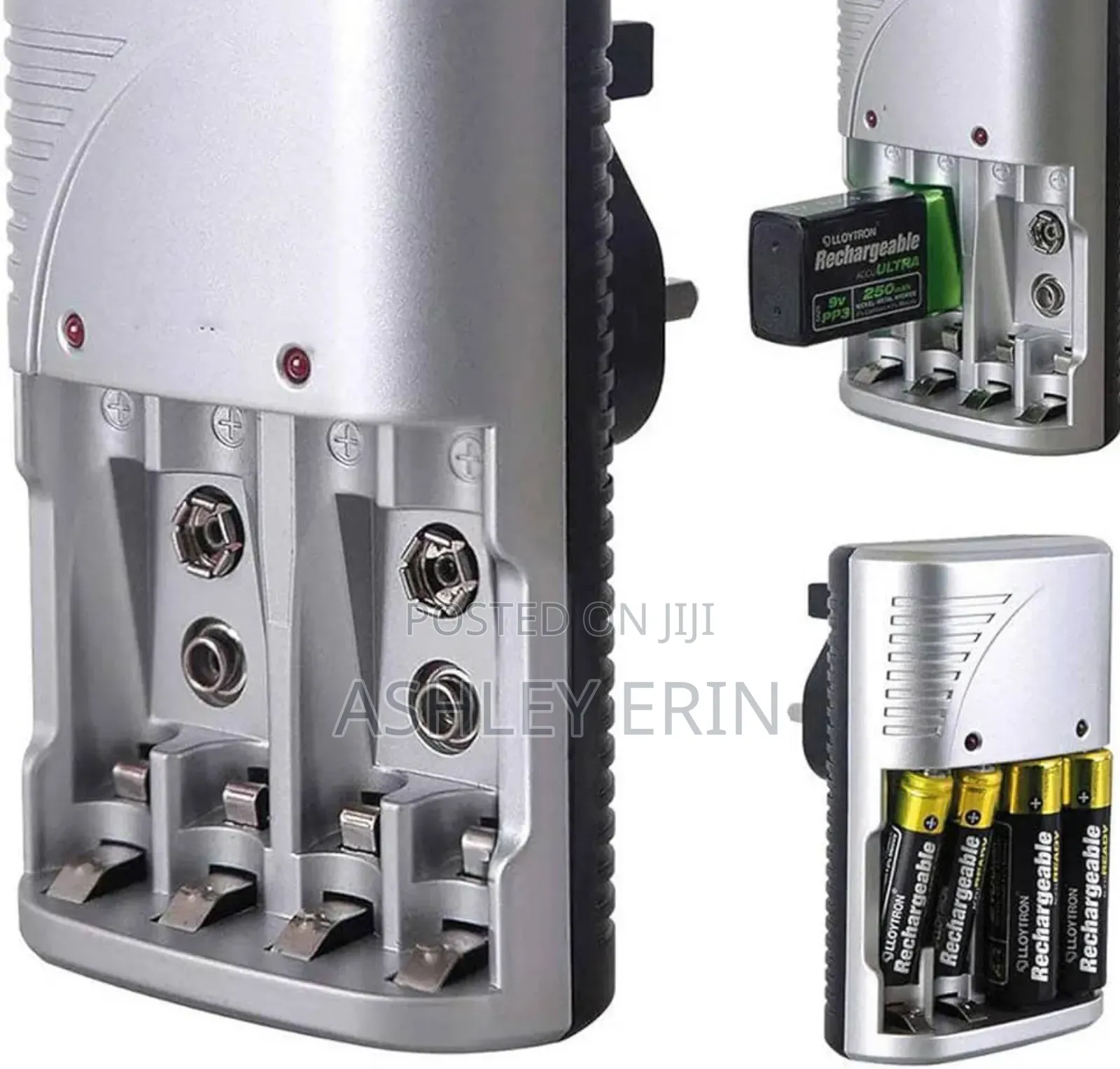 Electric Rechargeable Battery Charger Size Aa Aaa and 9v