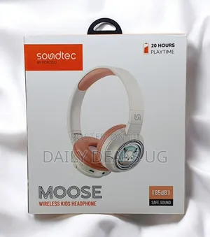 Porodo Soundtec Moose Wirless Kids Headphone Pink Pd-STW-Pk