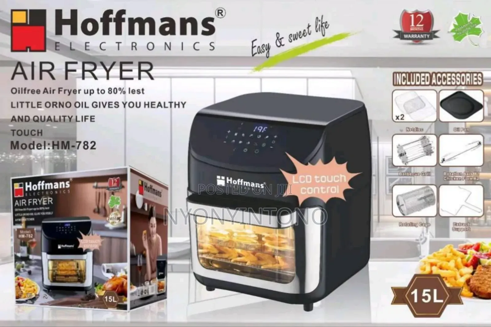 Hoffmans 15liters Digital Electric Air Fryer