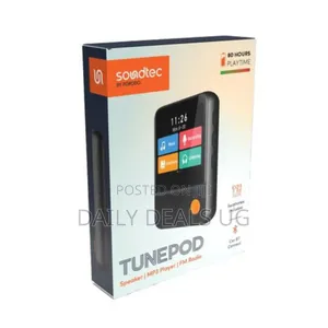 Porodo Soundtec Tunepod Speaker Mp3 Player Fm Radio - Black