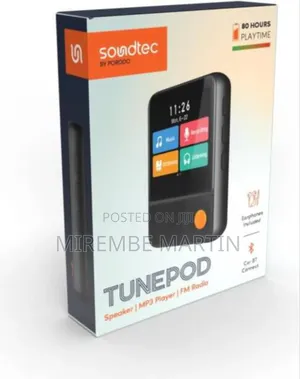 Porodo Soundtec 2.31 Mp3 Player With Earphone - Black