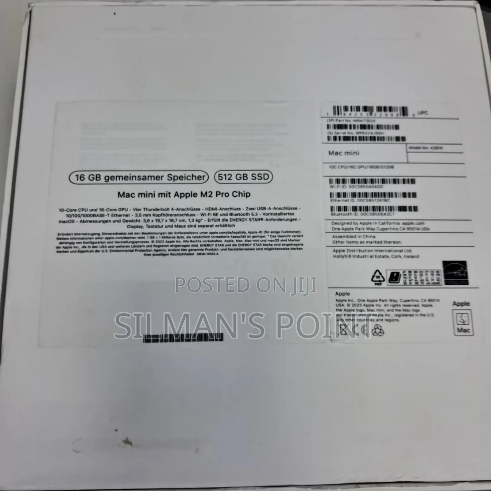 New Desktop Computer Apple Mac Mini M2 Pro 16GB Apple M2 SSD 512GB