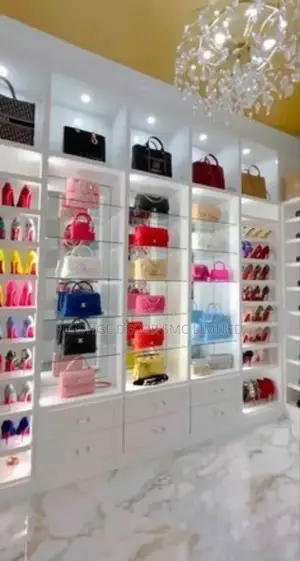 Beautiful Bag Shelves.