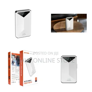 Porodo 4g Lte Wifi 6 Pocket Router 8 Hours Work - White