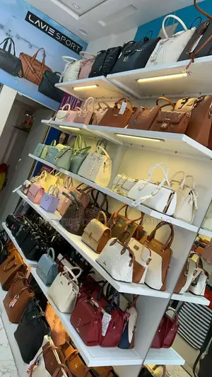 Majestic Boutique Bag Shelves. Done in Mengo