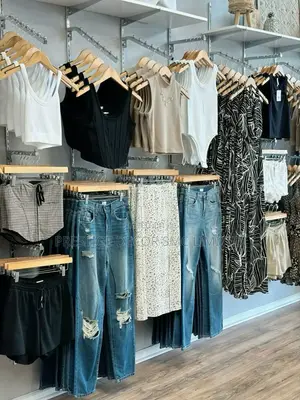 Modern Beautiful Boutique Shelves.