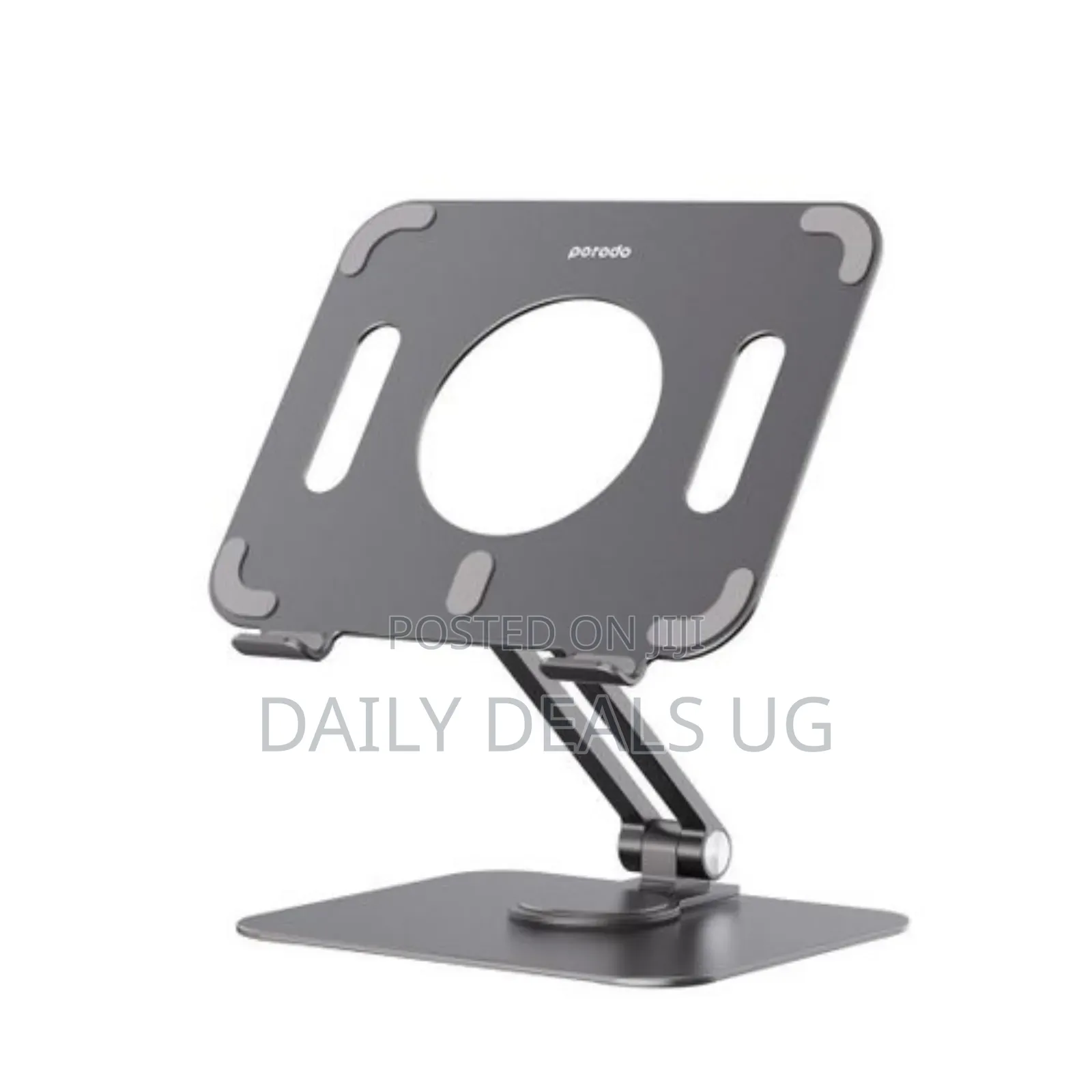 Porodo Aluminum Alloy Holder Angle Tablet Stand - Gray