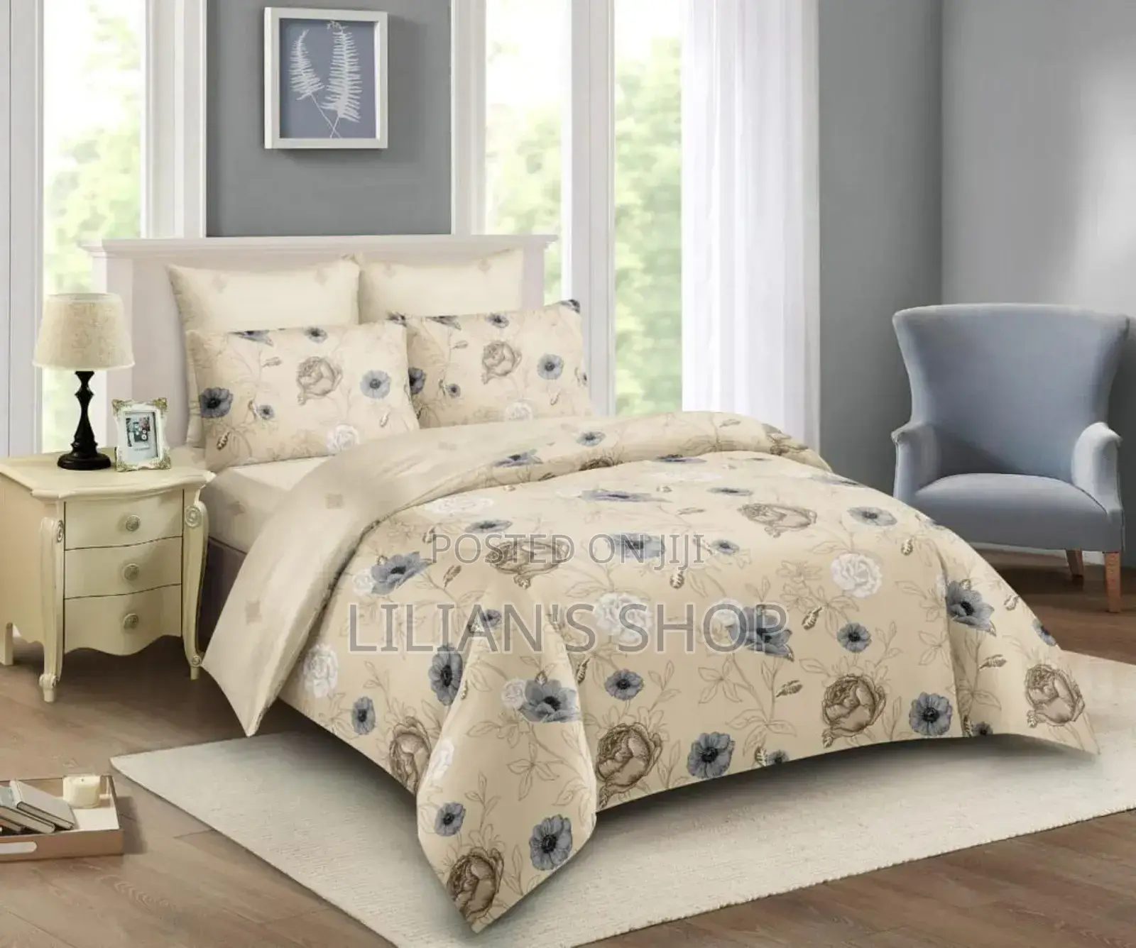 4pc High Quality Duvet 6*6 2pillowcases 1bedsheet
