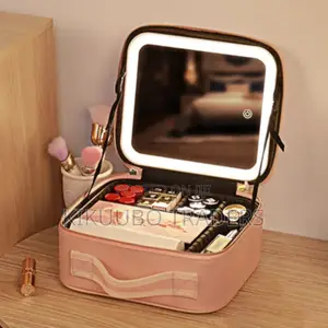 Portable Travel Makeup Bag With Mirror